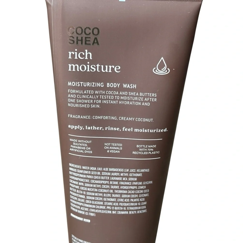Bath and Body Works Coco Shea Rich Moisture Moisturizing Body Wash 10 fl oz
